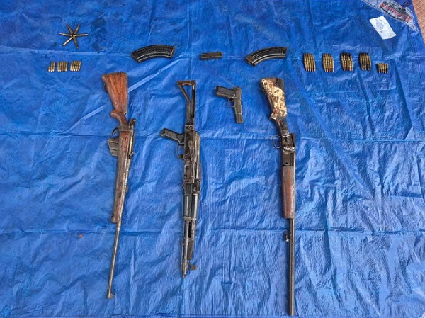 CG: भैरमगढ़ के उतला जंगल में नक्सली डंप बरामद, AK-47 समेत 4 हथियार और 76 जिंदा कारतूस मिले