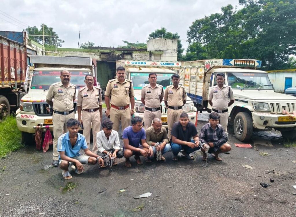 Raigarh News: “ऑपरेशन शंखनाद” में रायगढ़ पुलिस की बड़ी कार्रवाई, 6 गौवंशों को तस्करों के चंगुल से कराया मुक्त,  17.50 लाख रुपये का माल जप्त