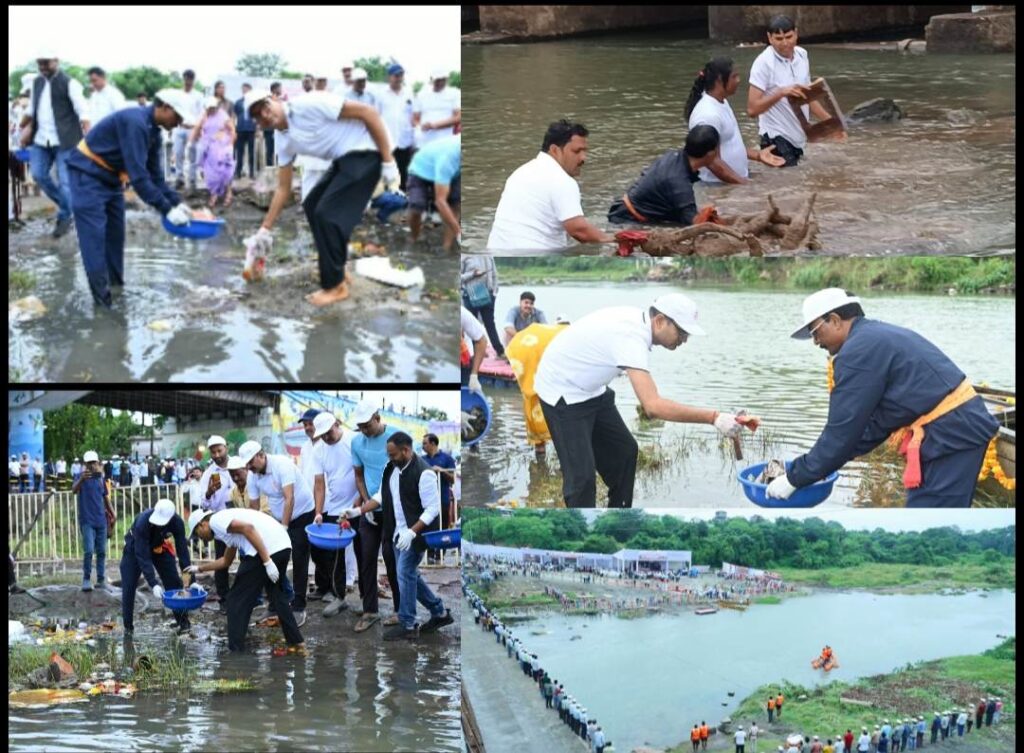 Raigarh: सेवा ही संकल्प: 800 से अधिक लोगों ने केलो नदी में उतरकर किया श्रमदान