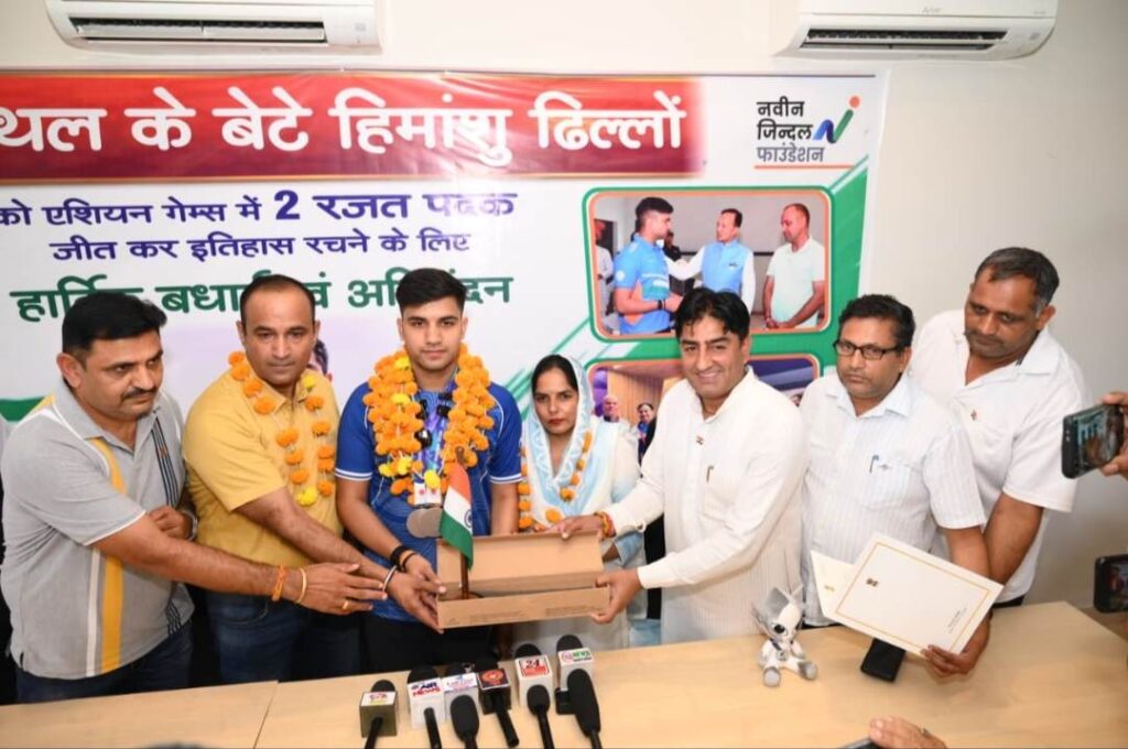 नवीन जिन्दल ने मार्गदर्शक के रूप में निभाई भूमिका: एशियाई गेम्स सिल्वर मेडलिस्ट हिमांशु ढिल्लो