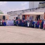 Raigarh: सफाई मित्र सुरक्षा शिविर में 350 से ज्यादा सफाई कामगारों एवं स्वच्छता दीदियों का हुआ स्वास्थ्य परीक्षण