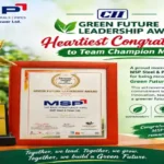MSP Steel & Power Ltd. को मिला CII Green Future Leadership Award