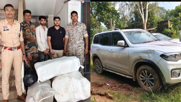 सरगुजा में अंतर्राज्यीय गांजा तस्करों पर बड़ी कार्रवाई, 138.4 किलो गांजा और स्कॉर्पियो समेत 90 लाख का मशरुका जप्त
