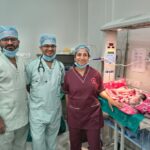 आरएल हॉस्पिटल में IVF से 3 बच्चों ने एक संग लिया जन्म