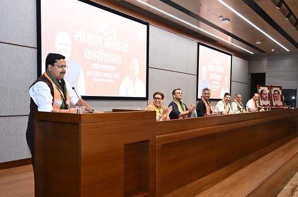 भाजपा राष्ट्रीय अध्यक्ष नितिन नवीन ने किया ‘राष्ट्रीय सोशल मीडिया कार्यशाला’ का शुभारंभ
