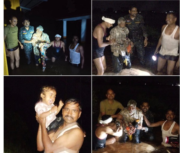 CG News: उफनती महानदी के बीच धमतरी पुलिस का साहसिक रेस्क्यू, लोमस ऋषि आश्रम से 9 लोगों को सुरक्षित बाहर निकाला