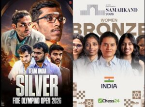 शतरंज की बिसात पर भारत का डबल धमाका, ओपन में रजत और महिला वर्ग में कांस्य पदक, 46वें FIDE चेस ओलंपियाड में टीम इंडिया का शानदार प्रदर्शन, वित्त मंत्री ओपी चौधरी ने दी बधाई
