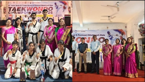 ताइक्वांडो प्रतियोगिता में लायंस क्लब रायगढ़ सिटी एवं दिव्य ऊर्जा की सराहनीय पहल, 300 खिलाडियों का उत्साहवर्धन अधिकारियों एवं निर्णायकों का सम्मान पर्यावरण संरक्षण का भी दिया संदेश