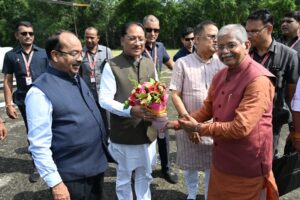 मुख्यमंत्री विष्णुदेव साय का बिलासपुर आगमन पर आत्मीय स्वागत