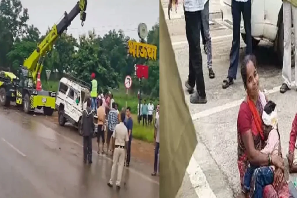 रायपुर से यात्रियों को लेकर निकली बोलेरो महाराष्ट्र में खड़े ट्रक से टकराई, भीषण हादसे में 3 बच्चों समेत 8 लोगों की मौत