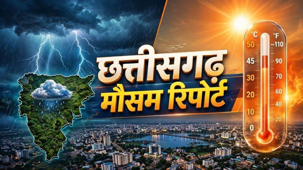 छत्तीसगढ़ में मौसम बना शुष्क: तेज धूप से लोग परेशान, प्रदेश के इन जिलों में हो रहा गुलाबी ठंड का एहसास