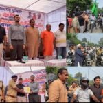 Raigarh: यातायात जागरूकता रैली के लिए 450 से अधिक हेलमेट का निशुल्क वितरण