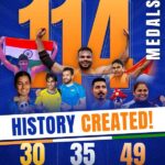 ’एशियन पैरा गेम्स में भारत का ऐतिहासिक परचम, 114 पदकों के साथ टीम इंडिया ने रचा नया इतिहास’