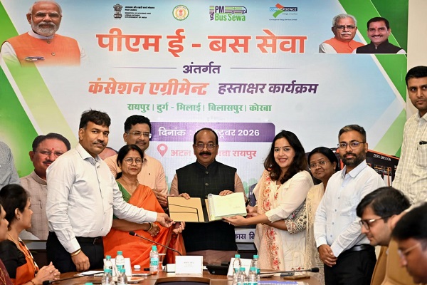 छत्तीसगढ़ में शहरी परिवहन नए अध्याय की ओर, 240 ई-बसों से आरामदायक, किफायती और प्रदूषणमुक्त सफर